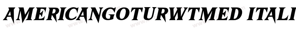 AmericanGotURWTMed Italic字体转换